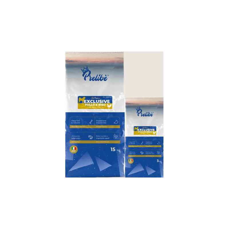 Prelibé Super Premium All Breeds Exclusive Pollo e Riso 25/14